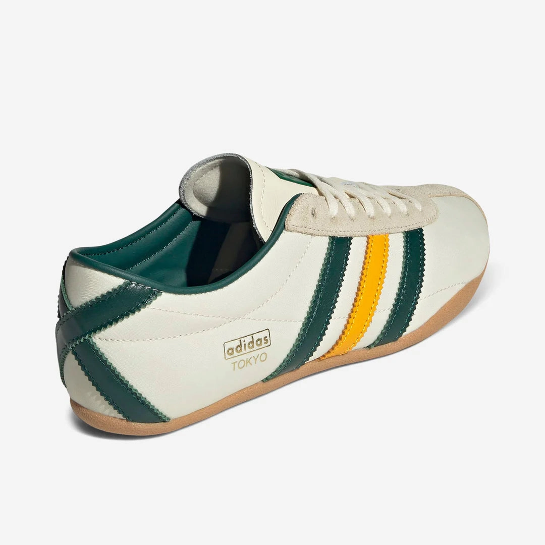 Tokyo Shoes (Cream White   Collegiate Green   Gum) Responsive Bounce Foam Breathable