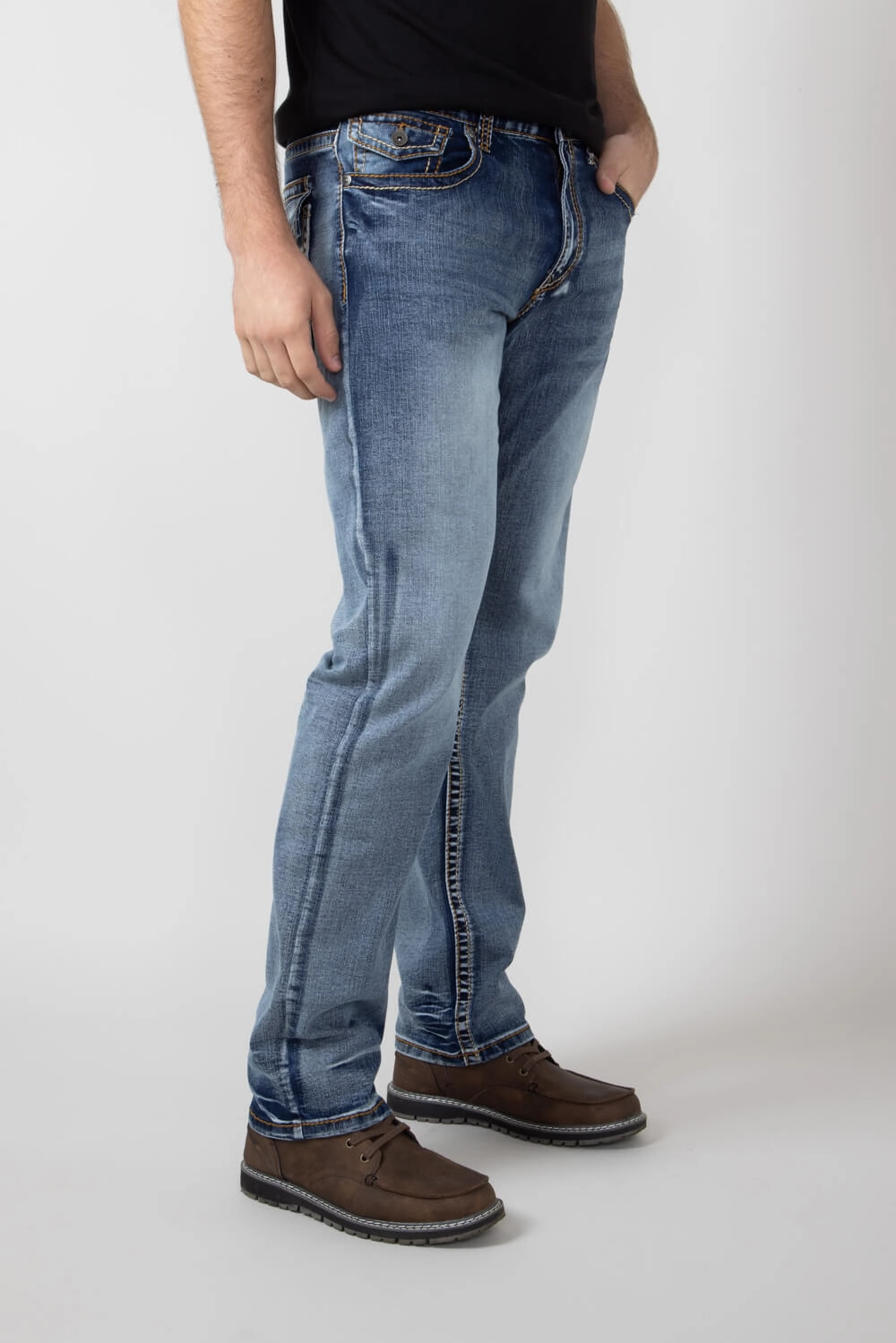 Cool Essentials Fade Resistant Finish True Luck Amir Straight Jeans for Men | TL23090605