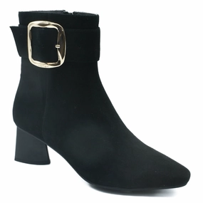 Reinforced Form Night Travel Adjustable lacing The Flexx Women's Marilda Black Suede