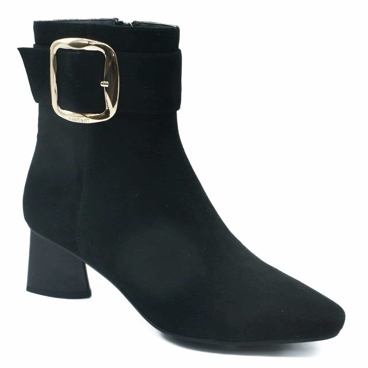 Reinforced Form Night Travel Adjustable lacing The Flexx Women's Marilda Black Suede