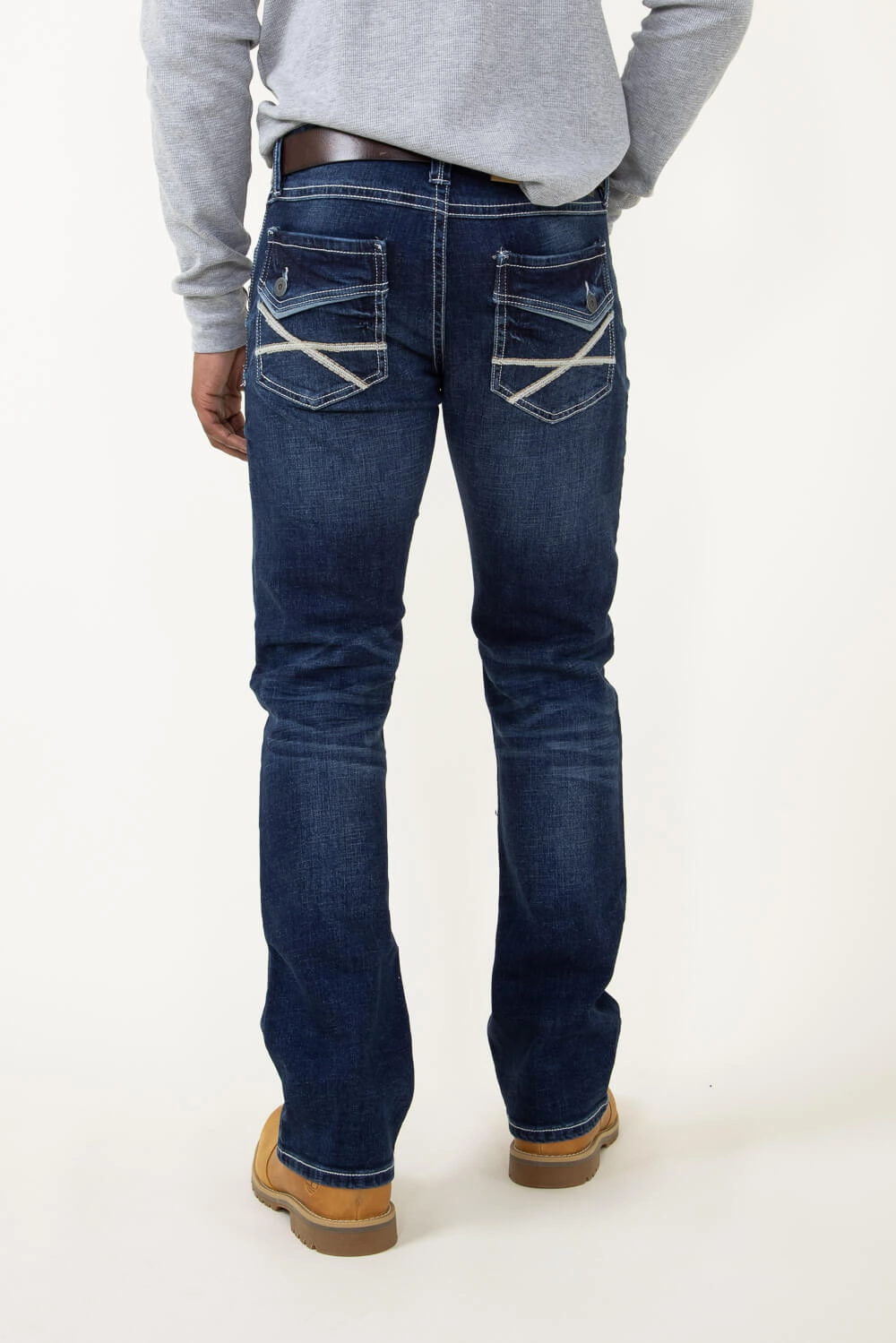 High-Quality Fit Modern Winter Warmth Loose Axel Jeans Noel Bootcut Jeans for Men | AXMB0053-CNL