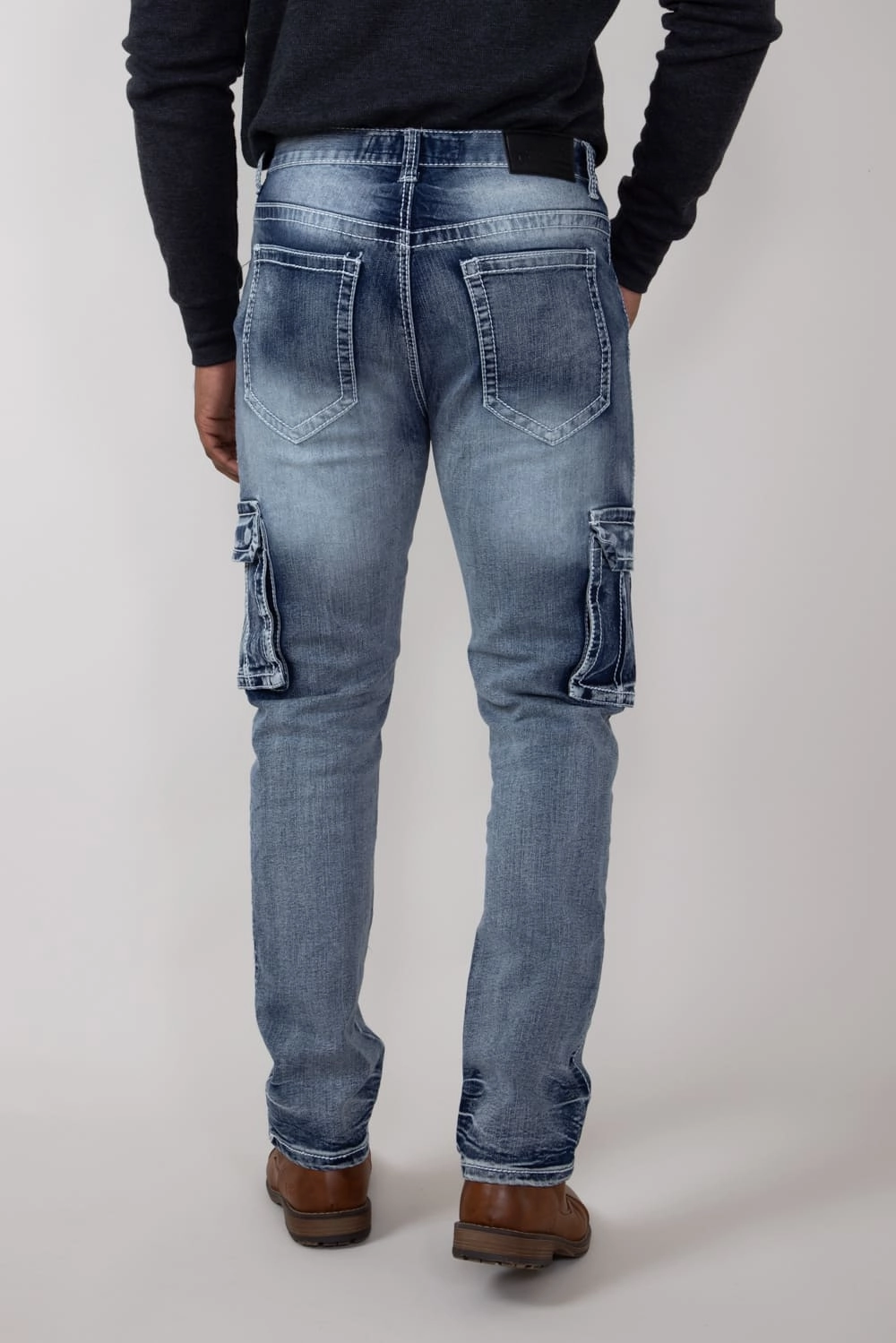 True Luck Fallon Cargo Straight Jeans for Men  | TL24021901 Classic Style