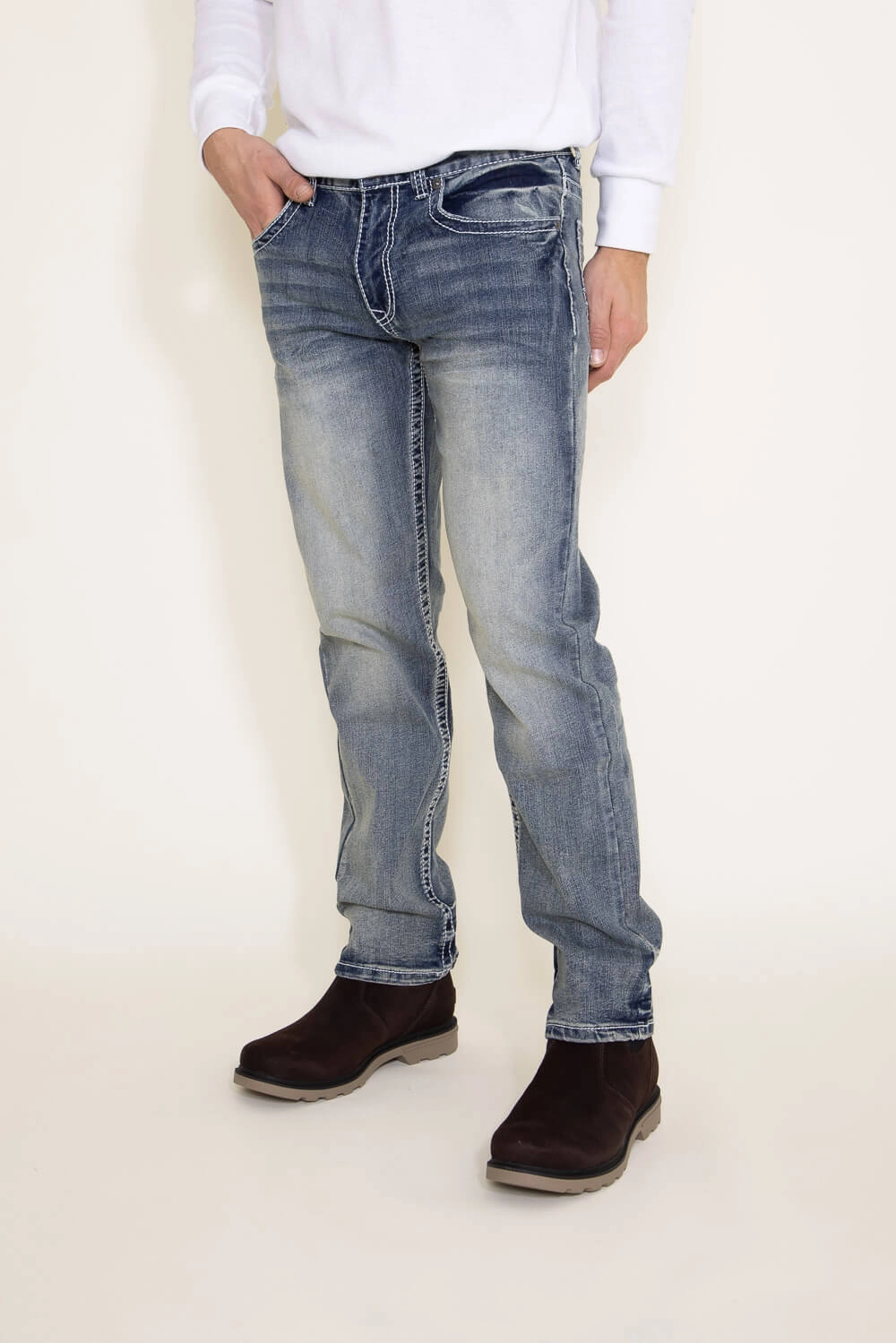 True Luck Melvin Straight Jeans for Men | TL15350136 Style Combo