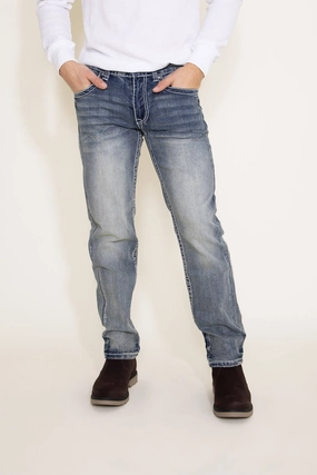 No Fuss Fit True Luck Melvin Straight Jeans for Men | TL15350136