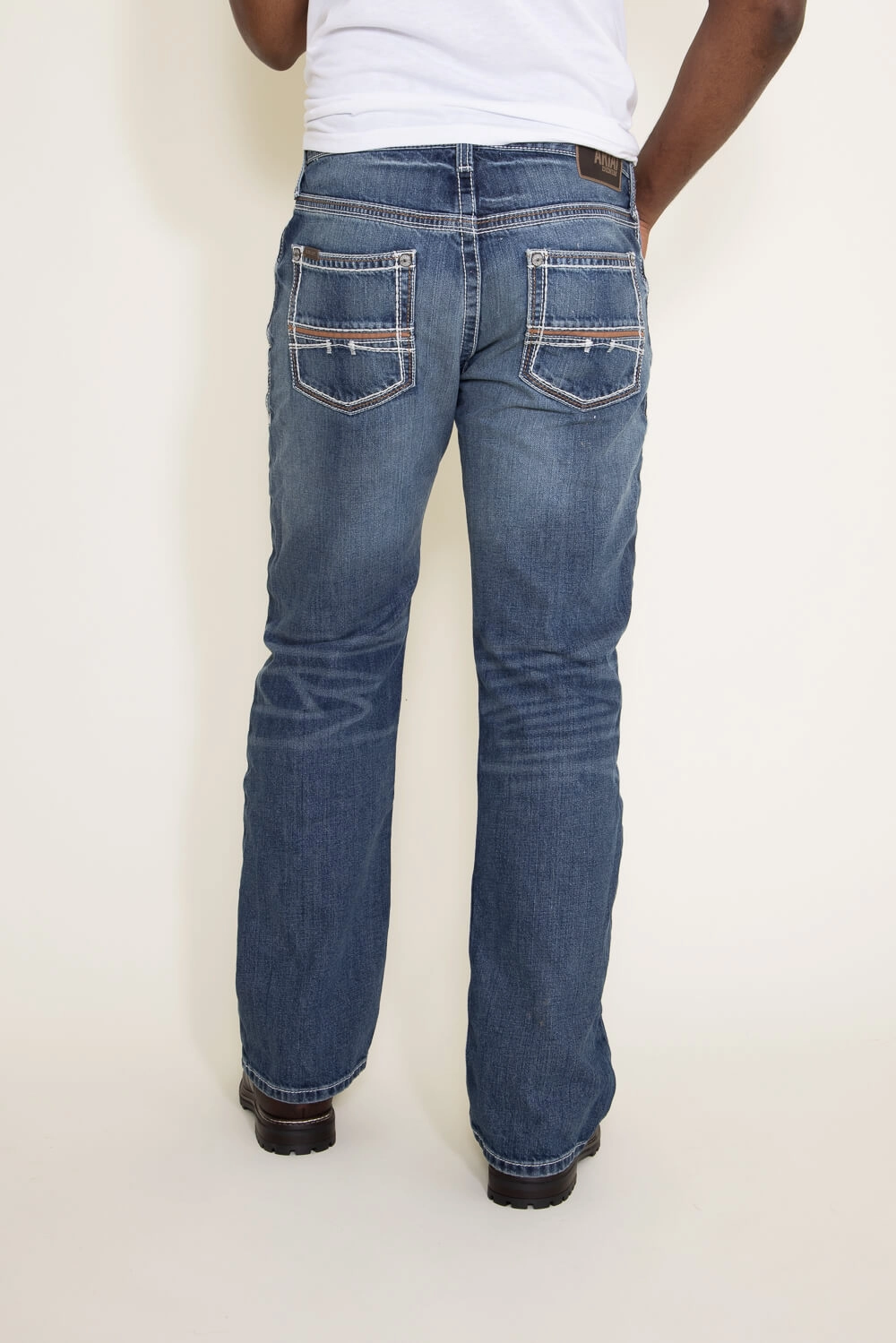 Ariat M4 Coltrane Relaxed Bootcut Jeans for Men | 10017511-DURANGO Street Fashion Breathable
