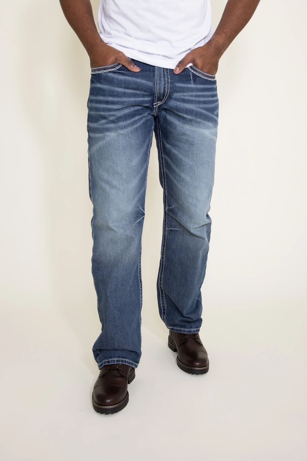 Autumn Days Parent Style Ariat M4 Coltrane Relaxed Bootcut Jeans for Men | 10017511-DURANGO