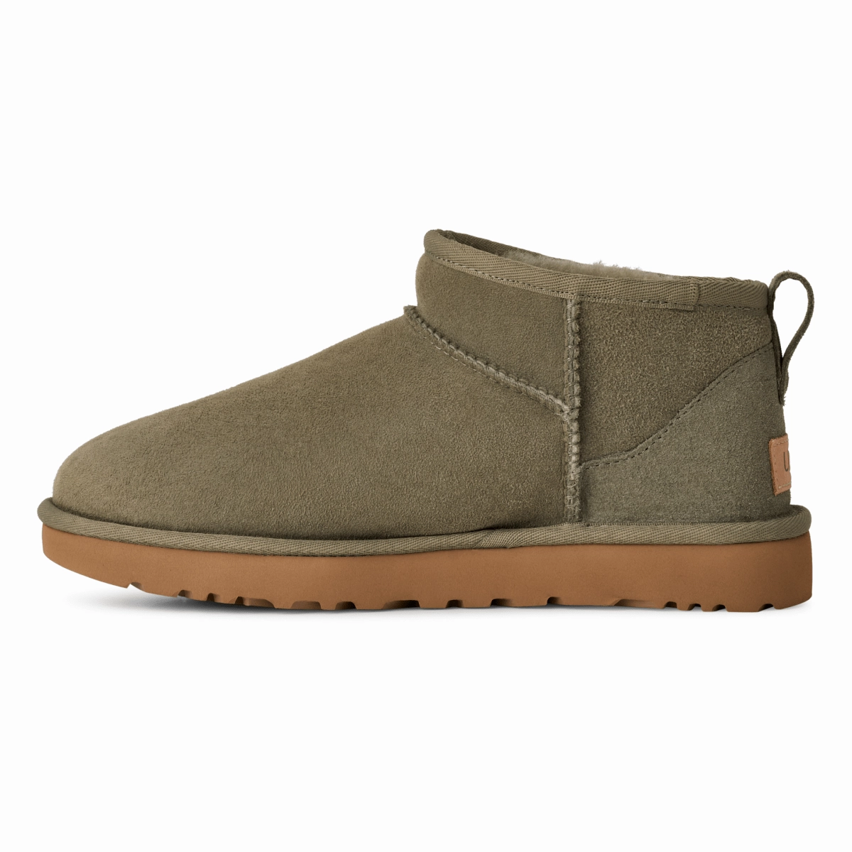 Insulated Outdoor Trek puncture resistant UGG Women's Classic Ultra Mini Moss Green/Amphora
