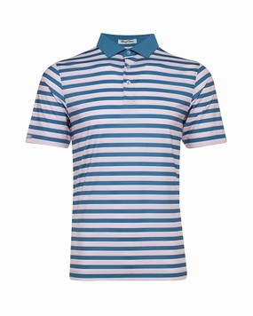 Flexible Wear Sleek Layers Doheny Stripe Polo - Petrol