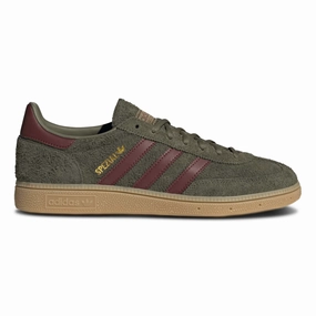 Adidas Men's Handball Spezial Focus Olive/Fox Brown/Gum Knit Upper Material