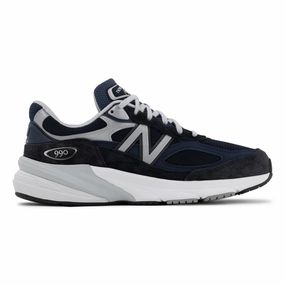 New Balance Men's M990NV6 Navy/White Bold Design Breathable Tongue Design