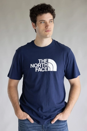 The North Face Half Dome T-Shirt for Men in Navy Blue | NF0A8B6J-I85 polo neck