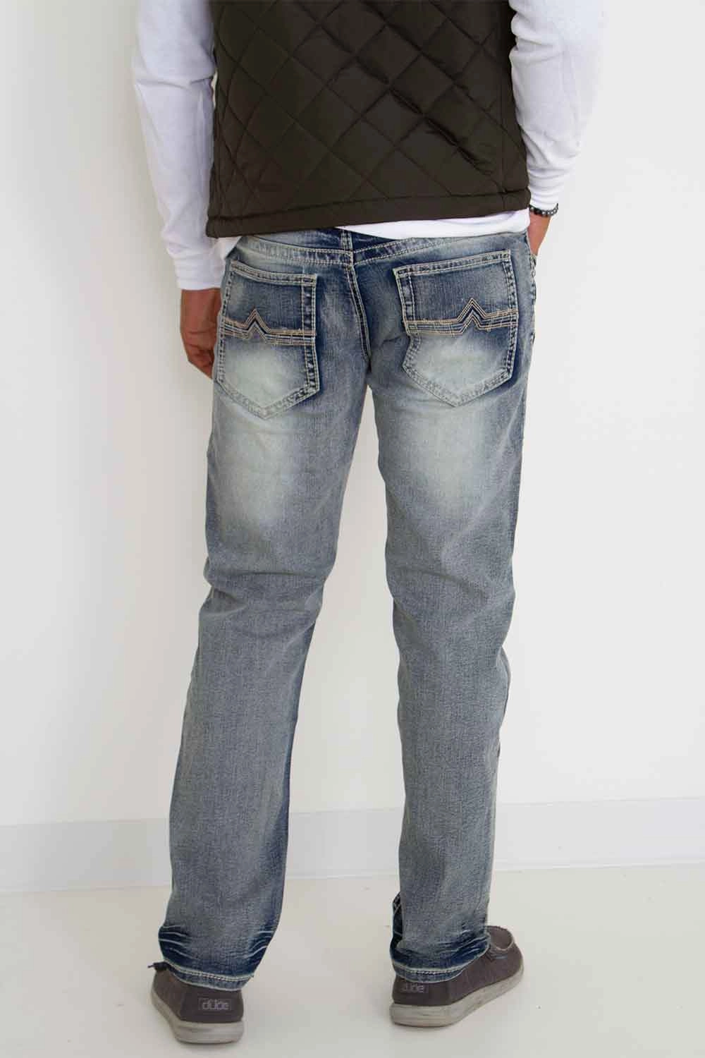 True Luck Miles Straight Distressed Jeans for Men | TL18350004 Neat And Easy