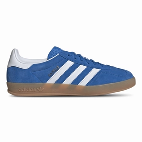 Adidas Men's Gazelle Indoor Blue Bird/Cloud White/Gum Ultra Responsive Cushion