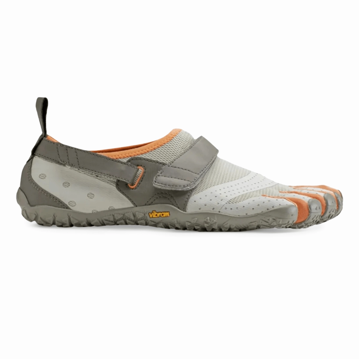 Adjustable Lace Closure Hexagonal Tread Pattern Five Fingers Men's V-Aqua Grey/Coral Orange