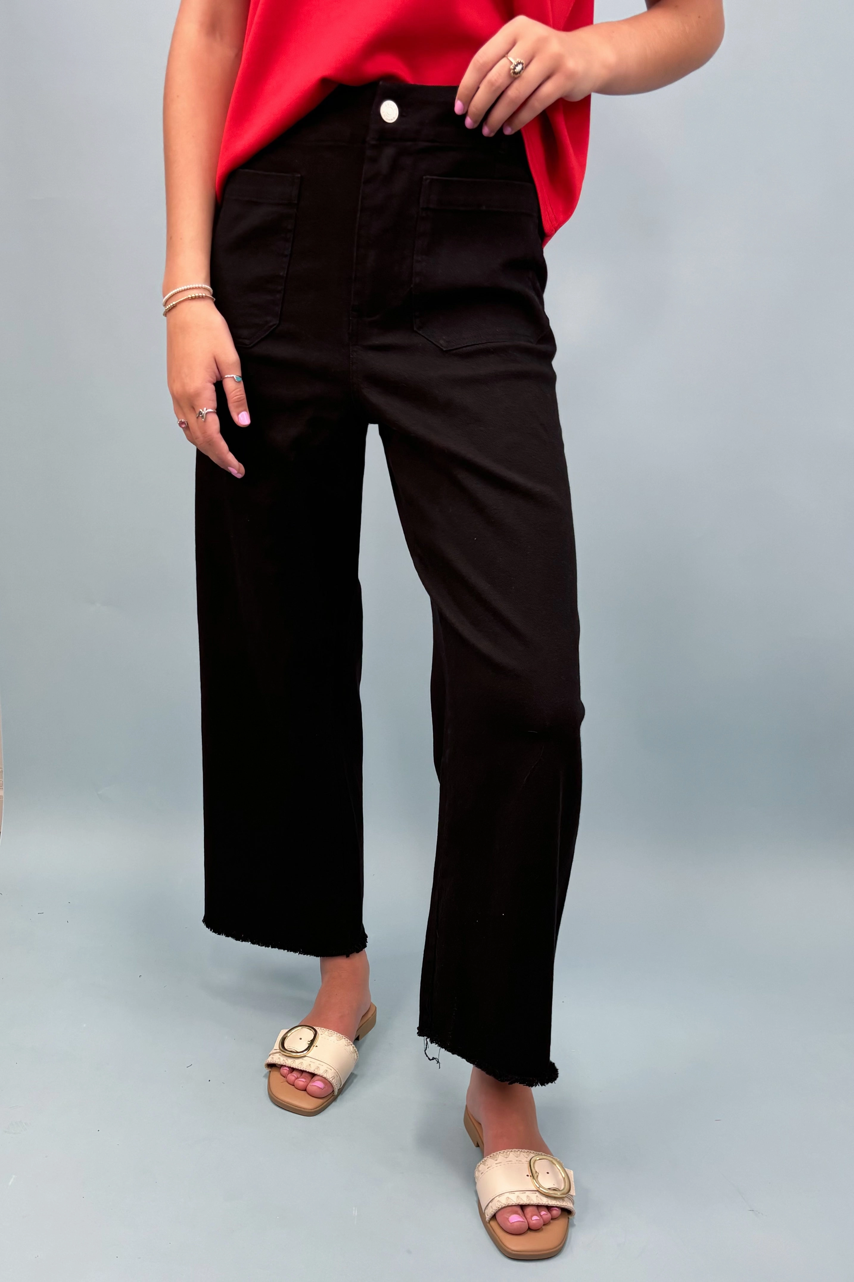 The Adriana Wide Leg Jeans Water-resistant Minimal Stretch Fit