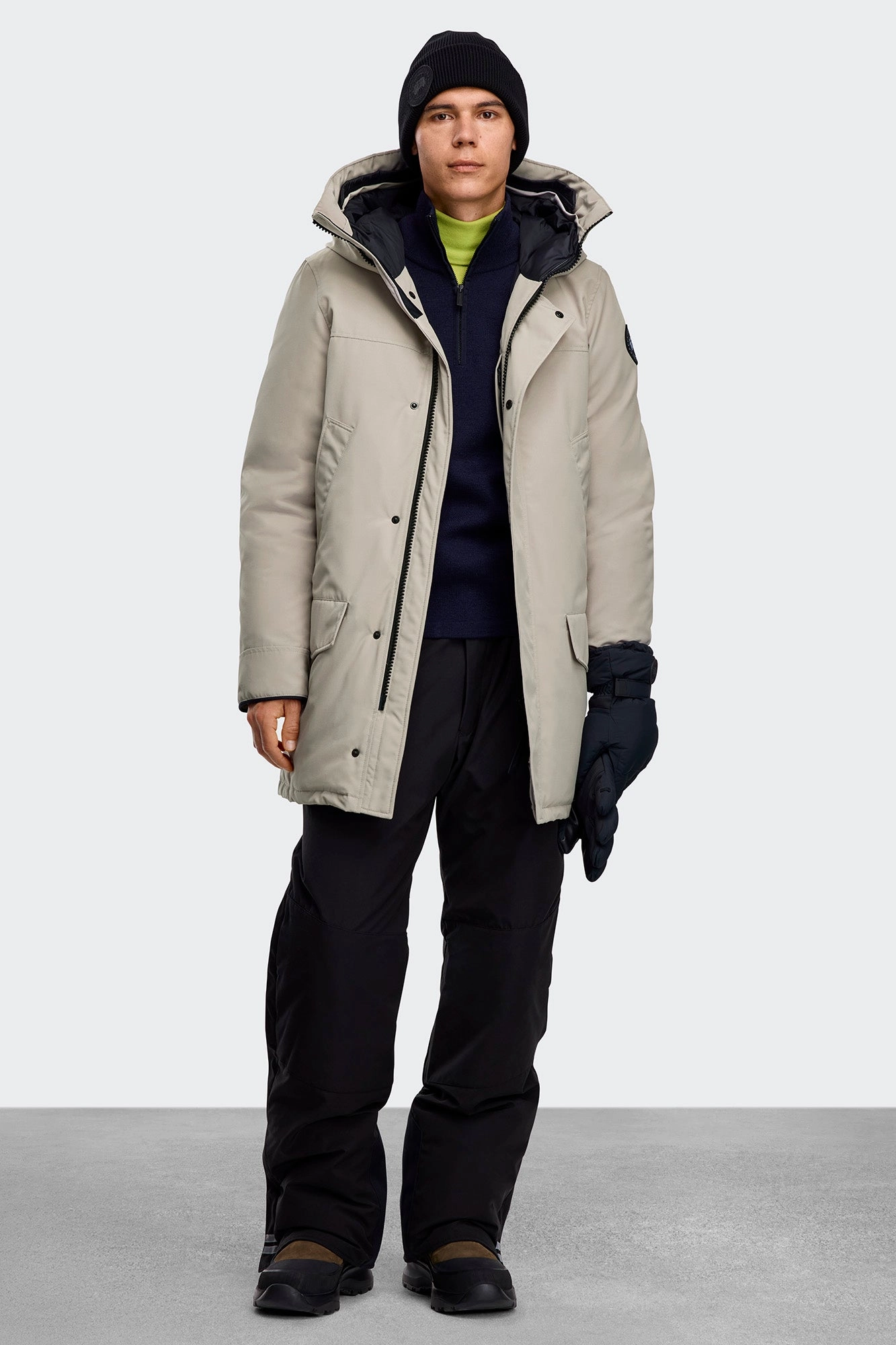 Articulated Sleeves Ergonomic Seams Langford Parka Black Label