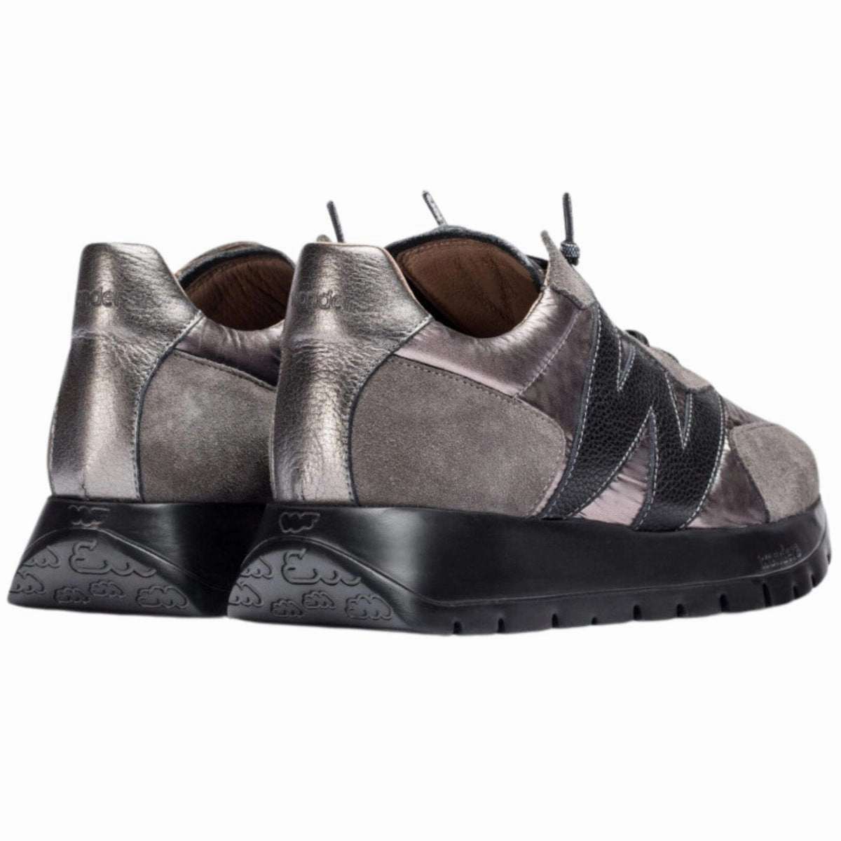 Wonders Women's Oslo Betfly Nata Trend Gris/Peltr Adaptive Cushion Stack Power Stride