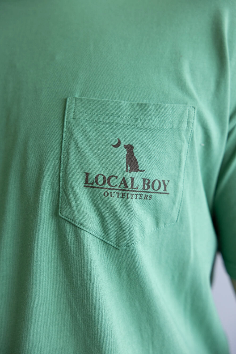 Local Boy Vintage Crest T-Shirt for Men in Green | L1000519-LTG Stylish and Cozy Easy Wear Look
