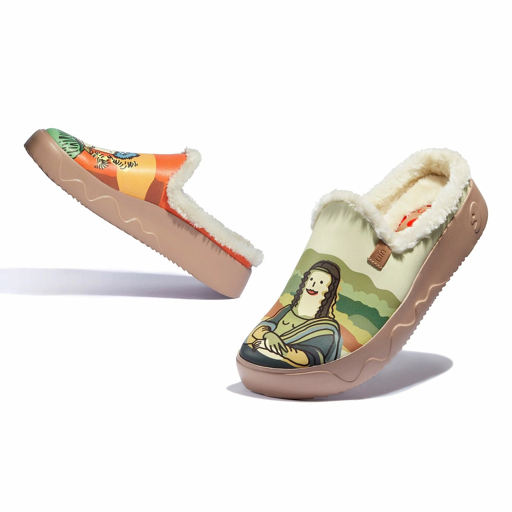 Chic Beach Shoes Autumn Breeze Van Gogh and Mona Lisa 2 Fuerteventura VII Women