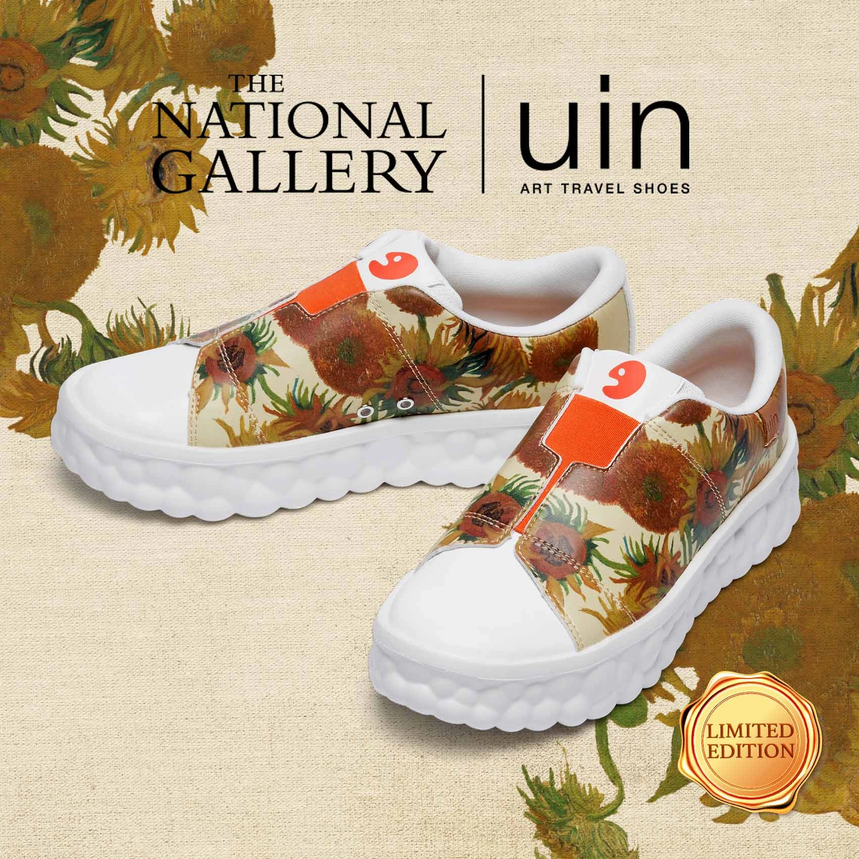Van Gogh Sunflowers Las Ramblas Men Comfort Upper Comfort Technology