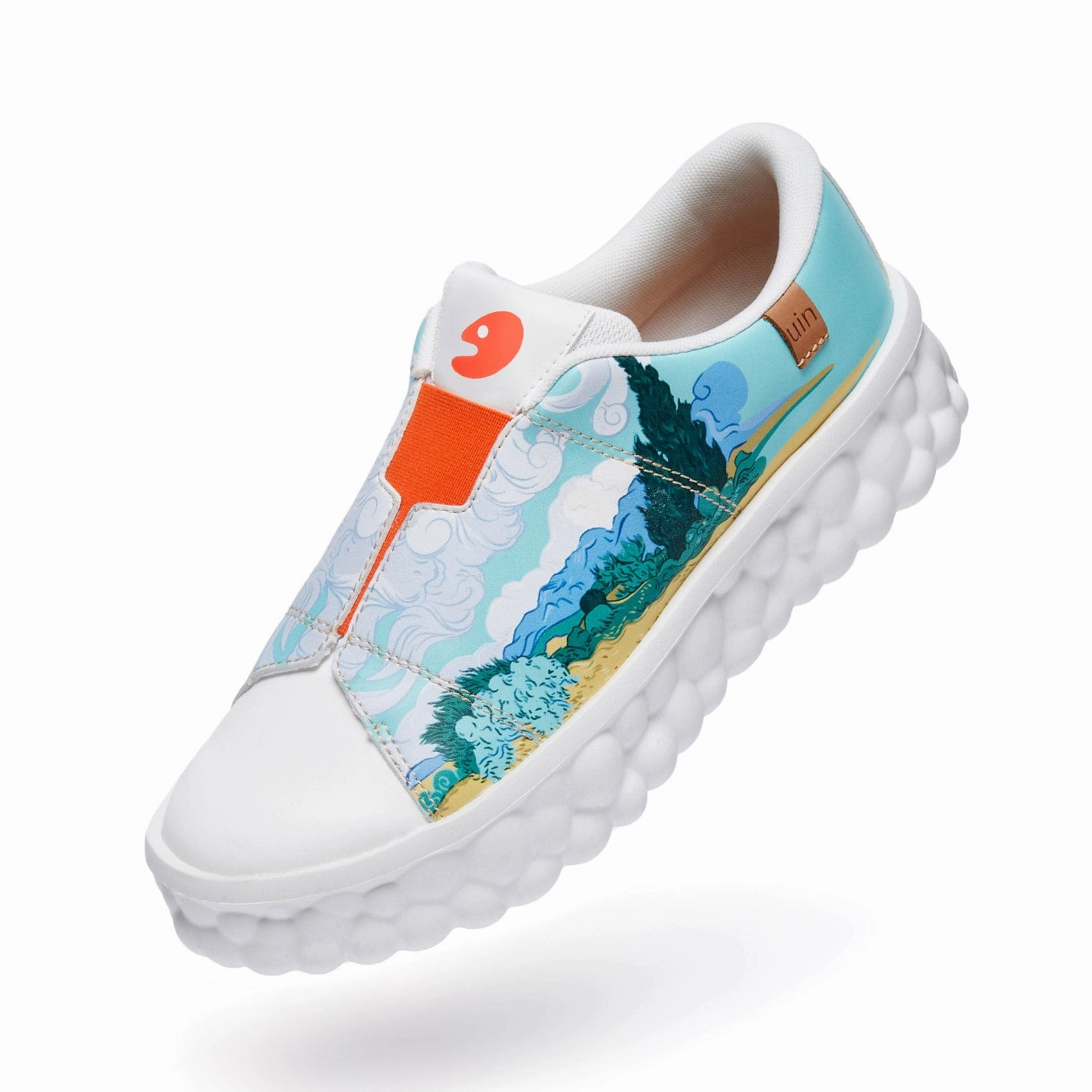 Slip On Van Gogh Wheatfield with Cypresses Las Ramblas Men