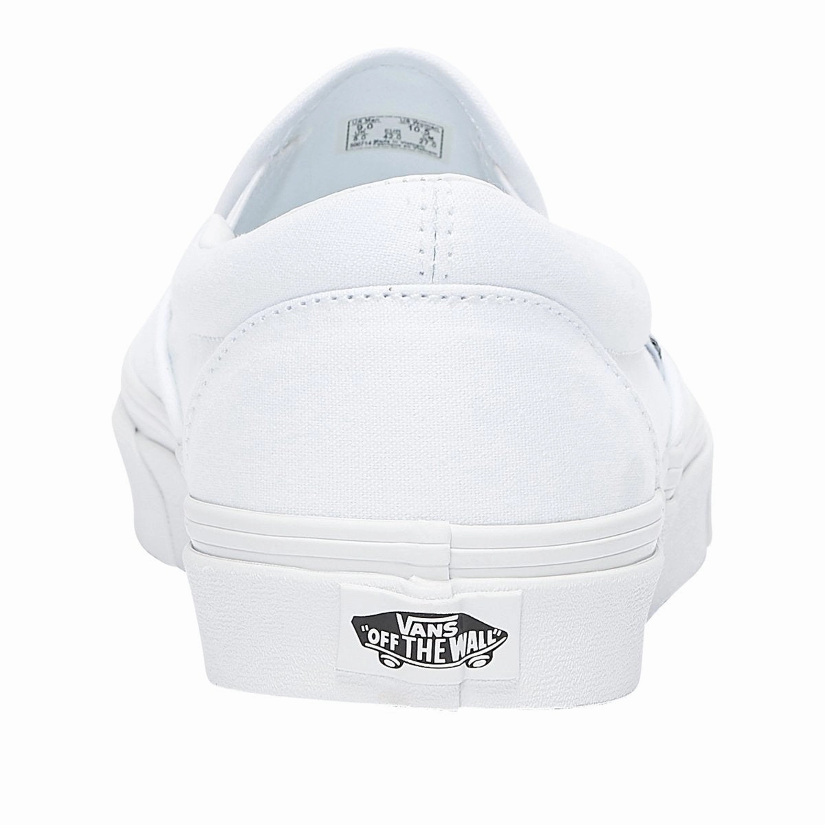 Vans Unisex Classic Slip On True White Low Top Profile