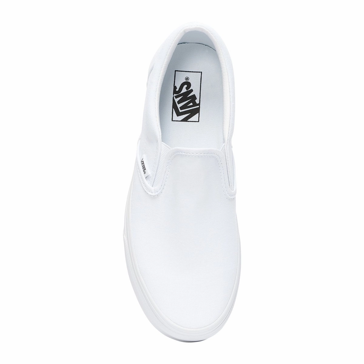 Microfiber Lining Comfort Vans Unisex Classic Slip On True White