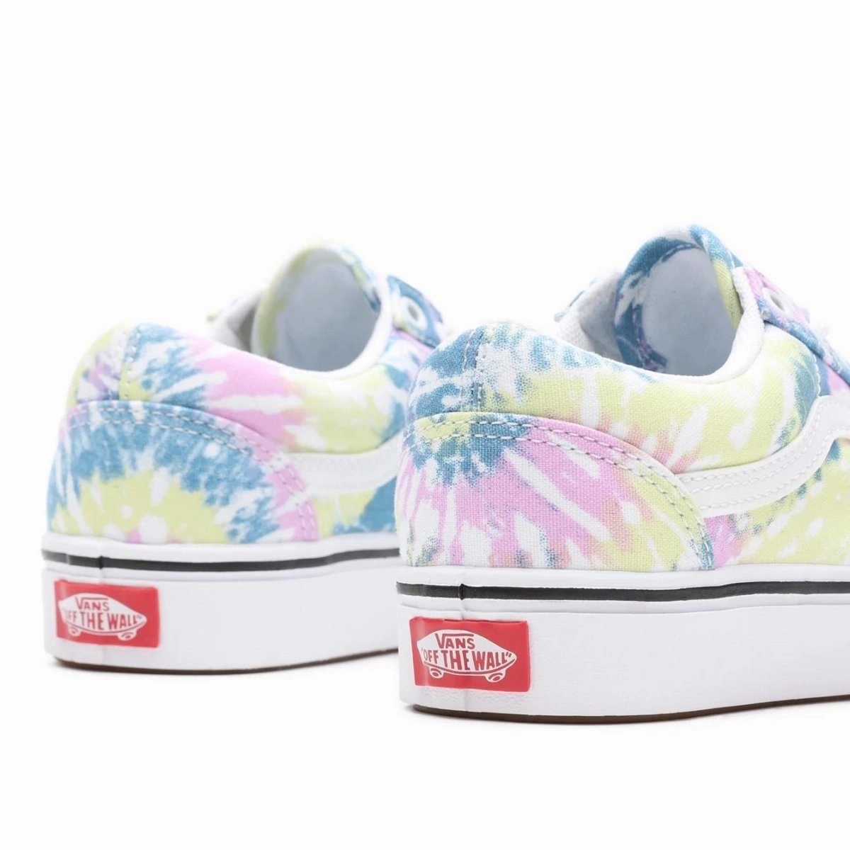 Gel Infused Layer Vans Unisex Comfy Cush Old Skool Tie Dye Orchid/True White