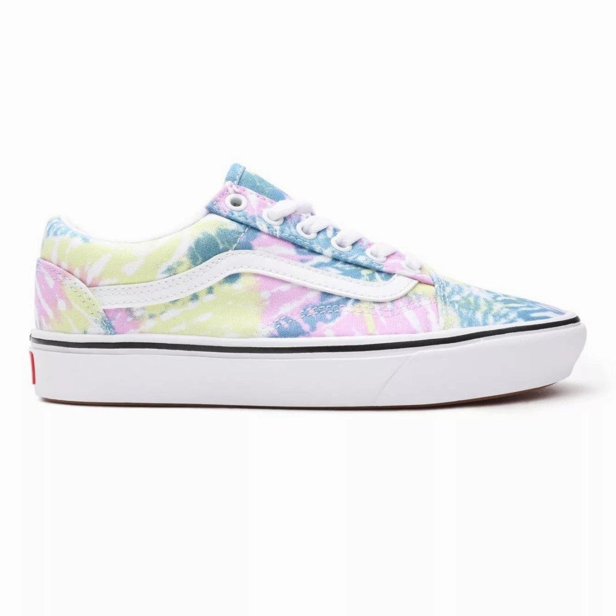 Playground Ready Vans Unisex Comfy Cush Old Skool Tie Dye Orchid/True White