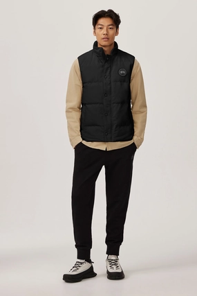 Organic Cotton Blend Garson Vest Black Label