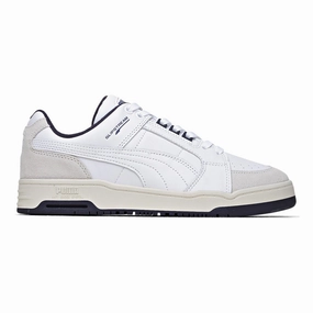 High Traction Tread Dynamic Foot Rocking Systems Puma Men's Slipstream Lo White/Navy