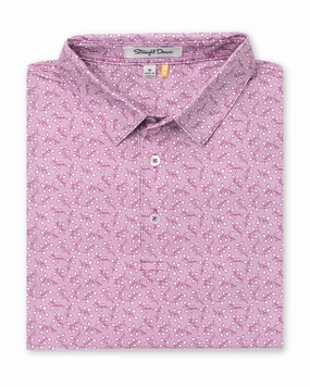Performance Comfort UV-Resistant Vine Street Polo - Acai
