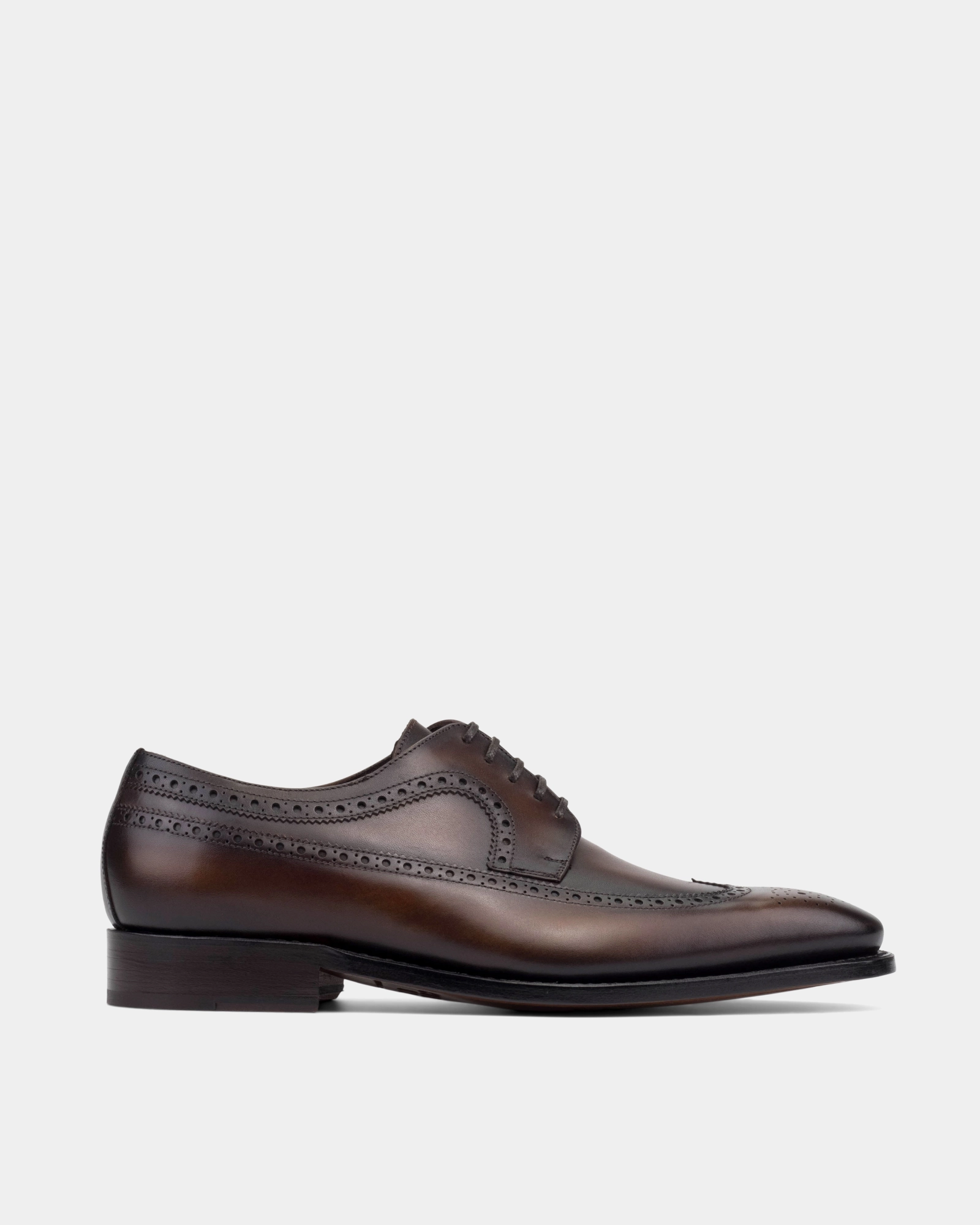 Alex Brown Wingtip Derby with Half-Rubber Soles - 722 Sharp Sleek Profile