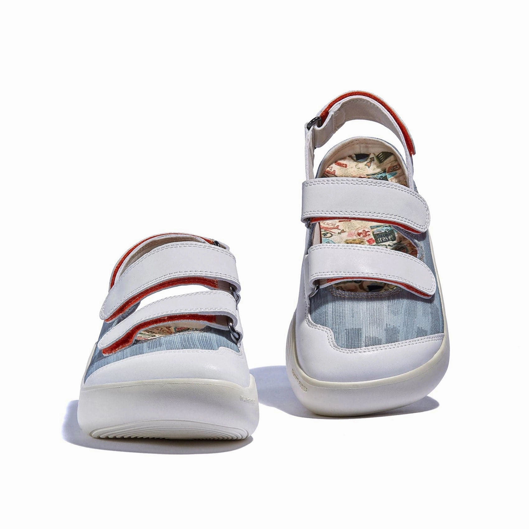 Dawn Blue Mahon III Women Comfy lining wedge sandals