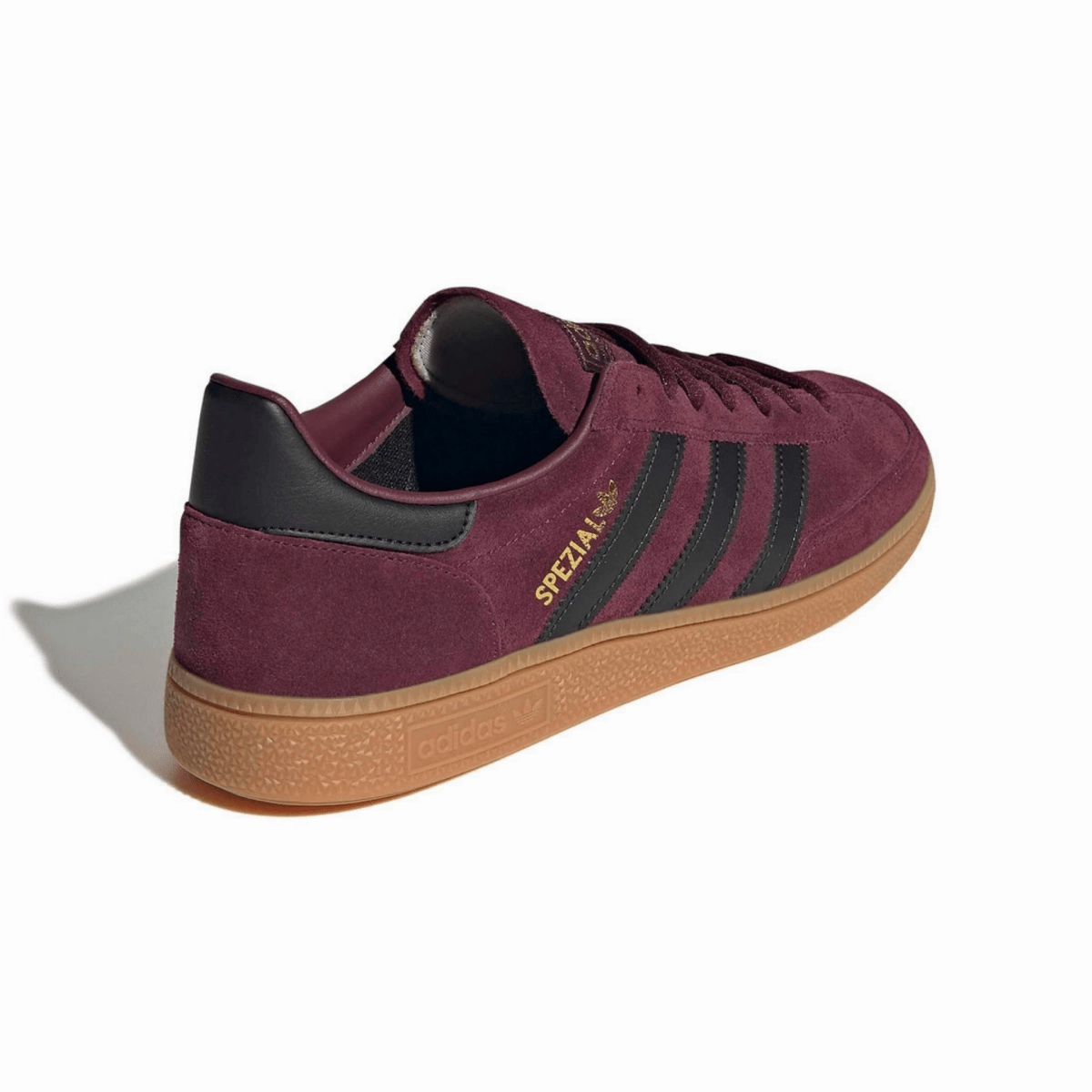 Adidas Men's Handball Spezial Maroon/Black/Gold Vulcanized Sole