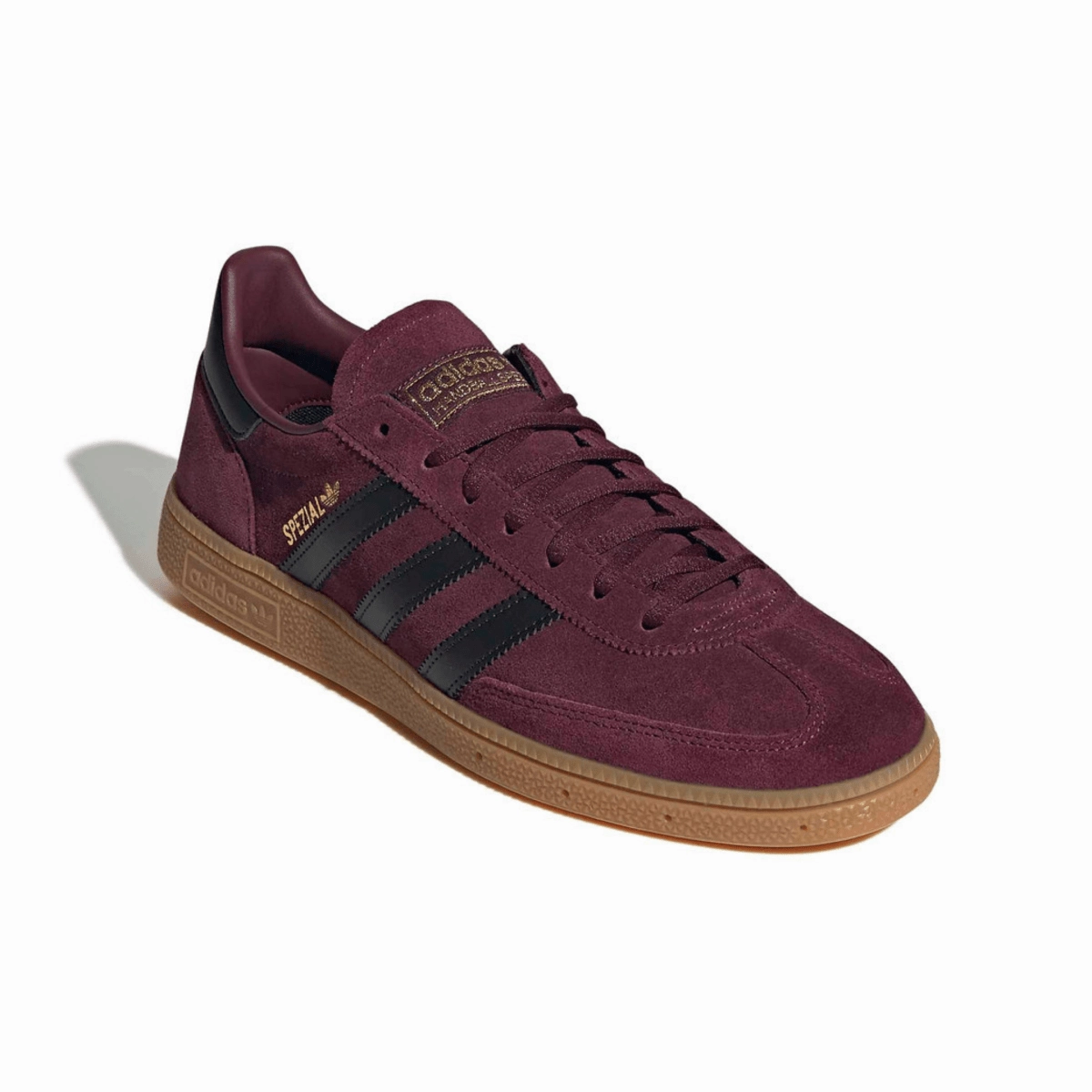 Adidas Men's Handball Spezial Maroon/Black/Gold Heel Cup Stability