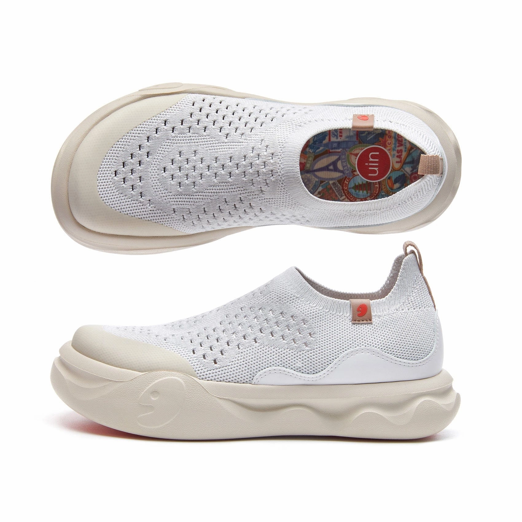 White Smoke Segovia III Women Compression Spring System Durable Overlay