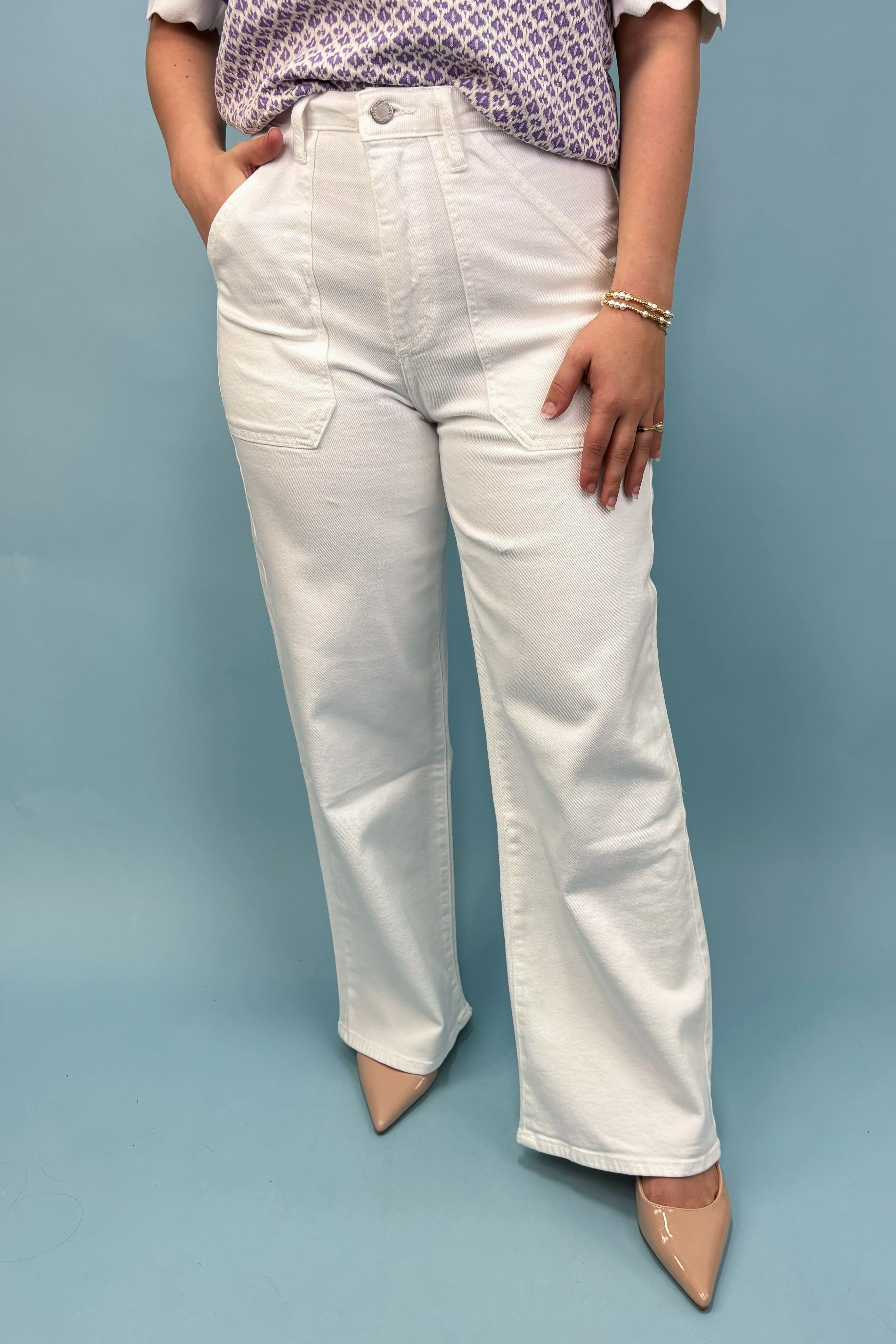 The Ivy Wide Leg Jeans RuggedDurability