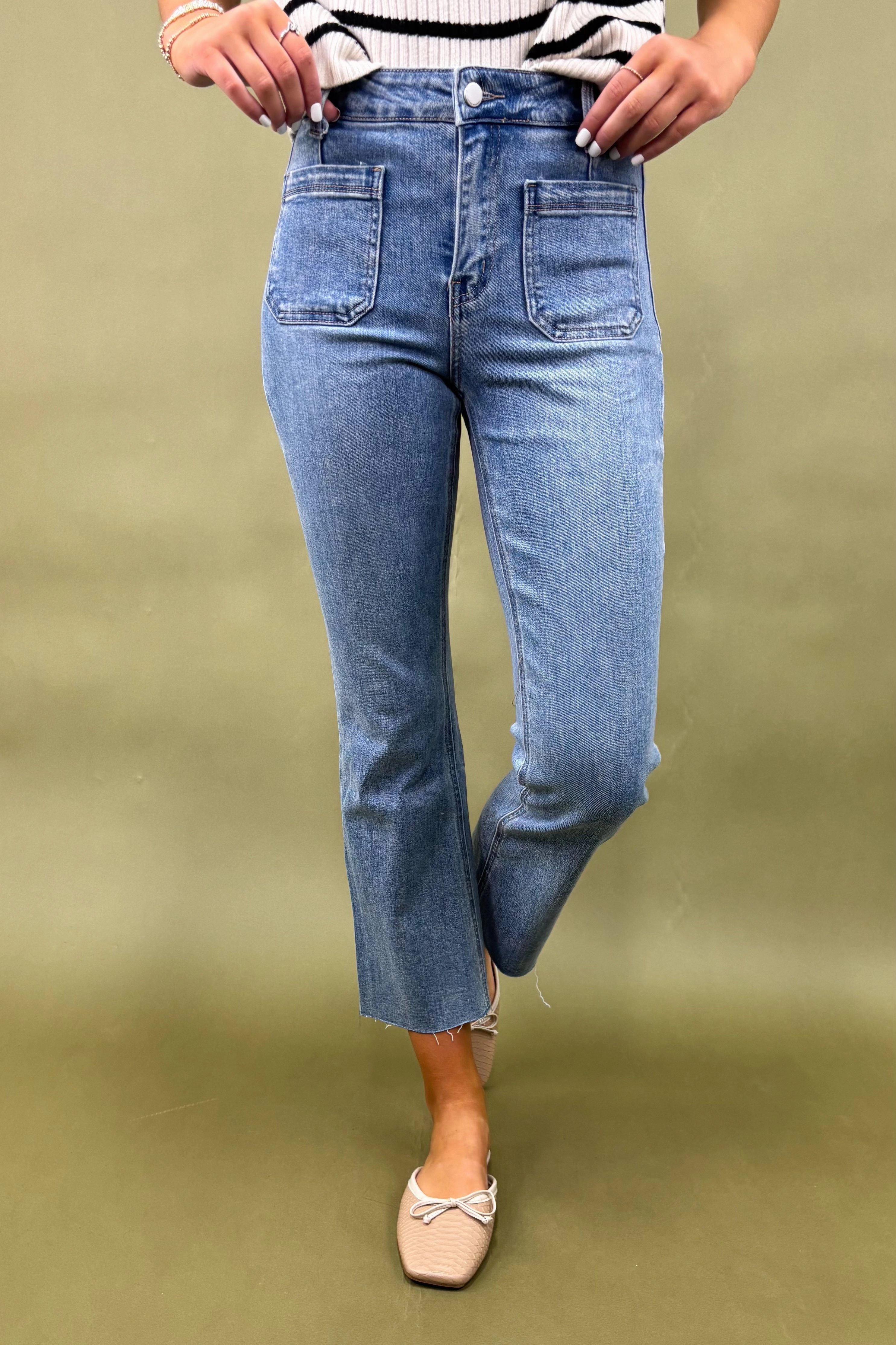 The Josette Kick Flare Jean Low Profile Design