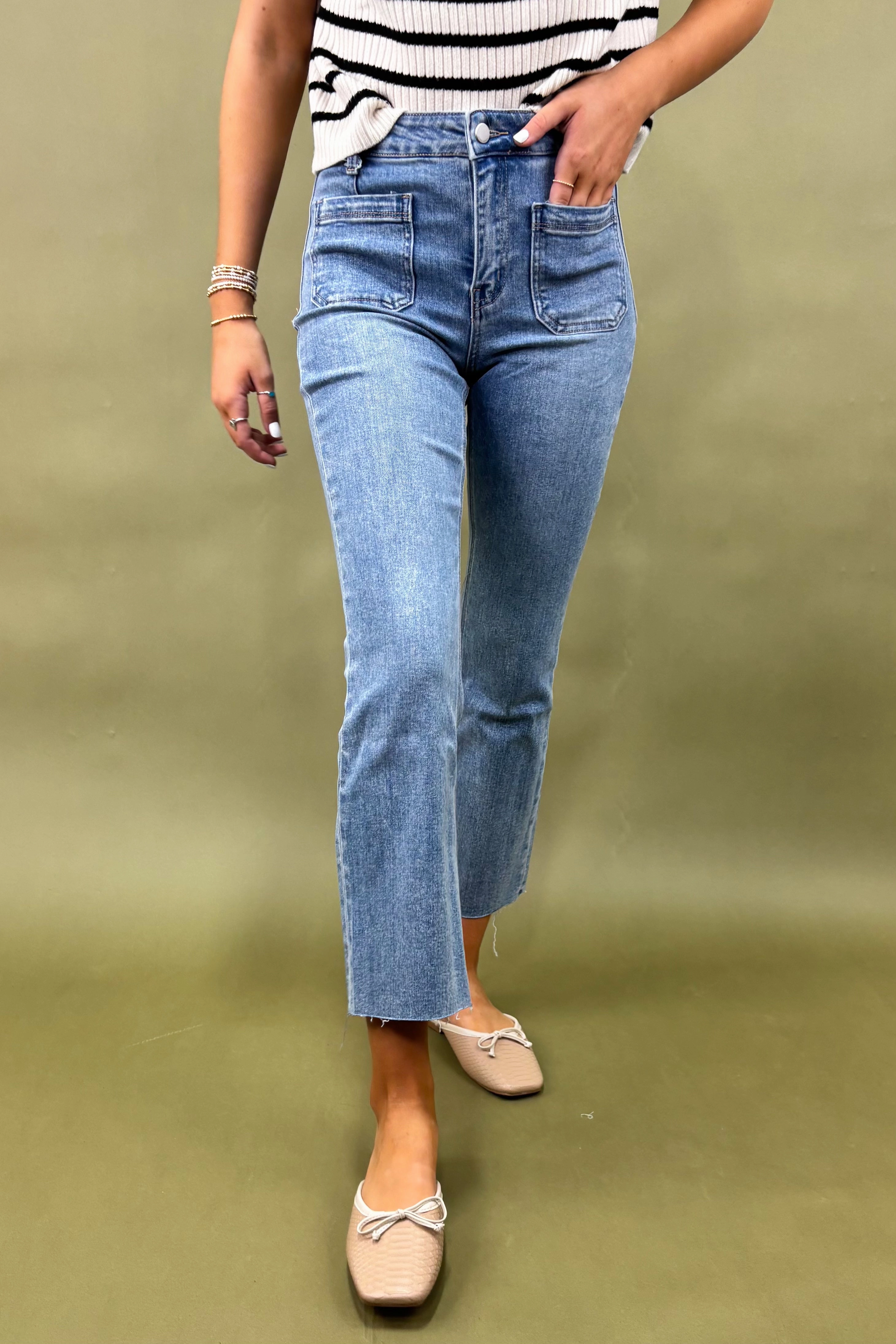 The Josette Kick Flare Jean Training Comfort