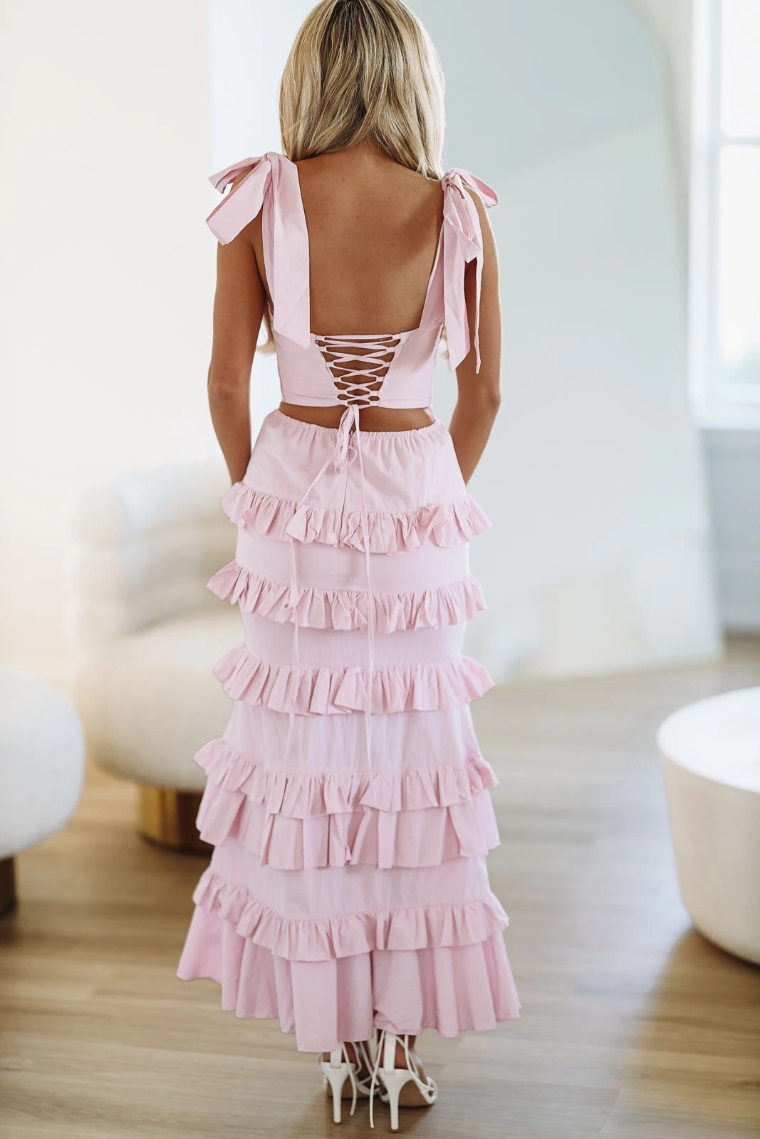 Mesh Lining Spring Muse Crop Top - Rose Lavender