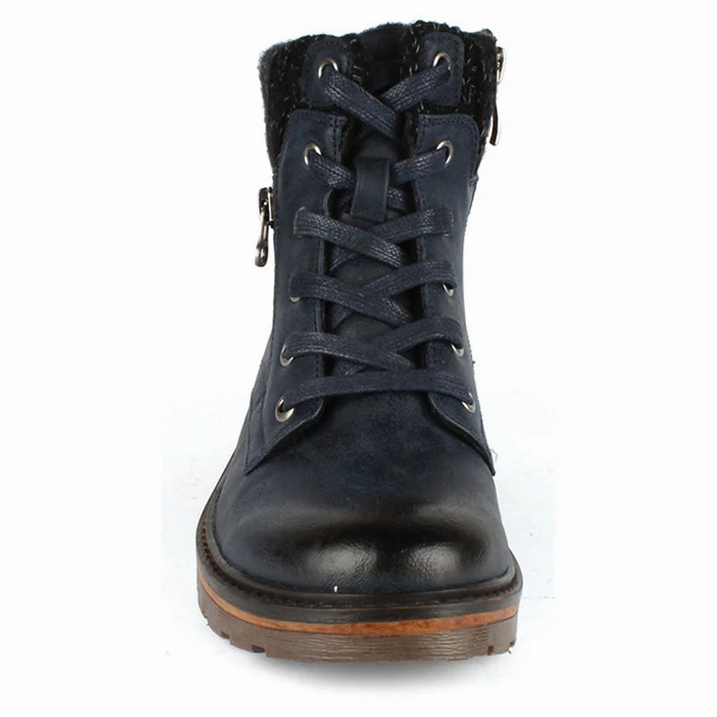 Women's Wanderlust Amy Waterproof Boot - Navy Reinforced Eyelets