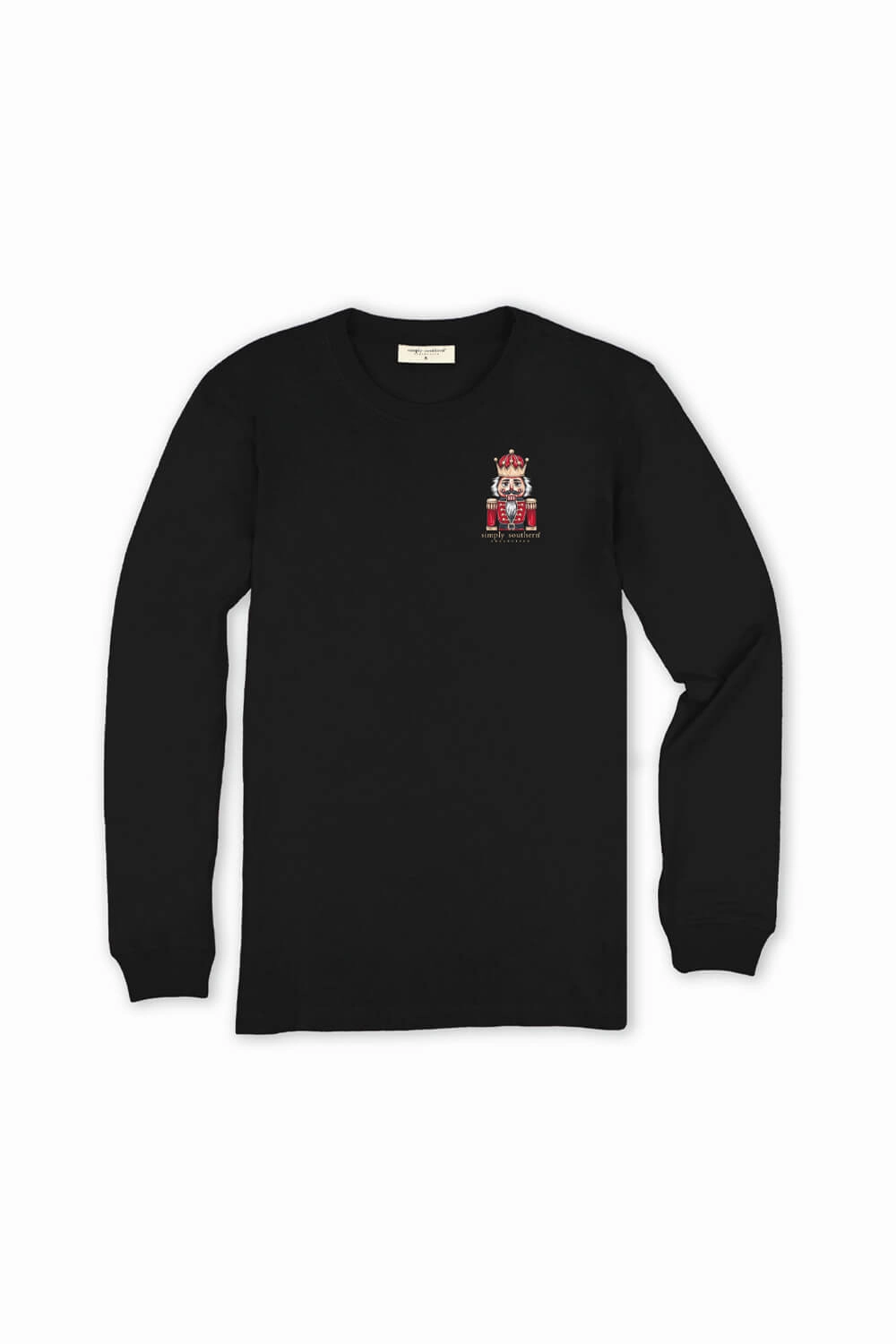 budget-friendly Simply Southern Y??all Are Nuts Long Sleeve T-Shirt for Women in Black | LS-NTCRCKR-BLK