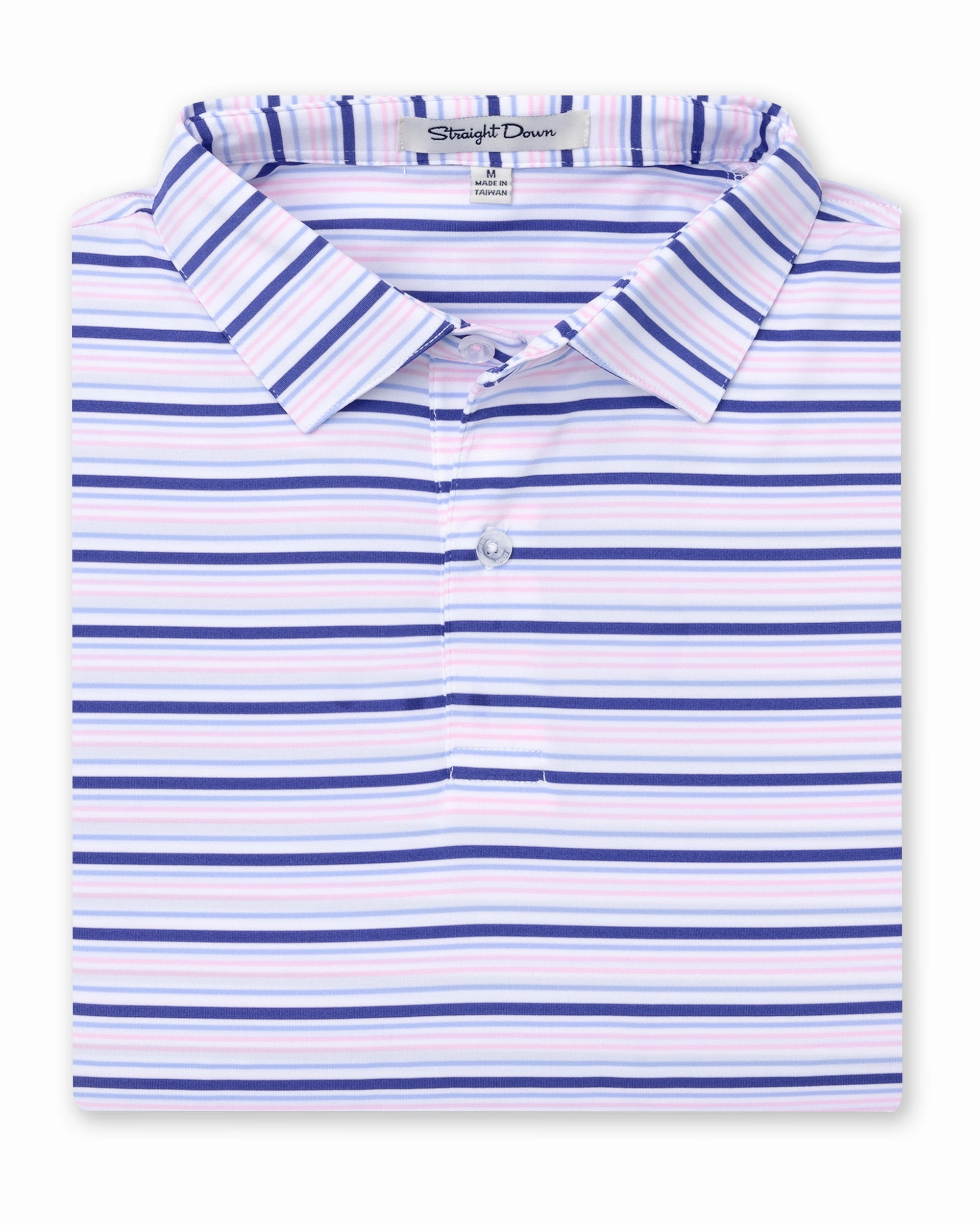 Zuma Stripe Polo - Skipper Comfortable Layer Heather Effect Weaving