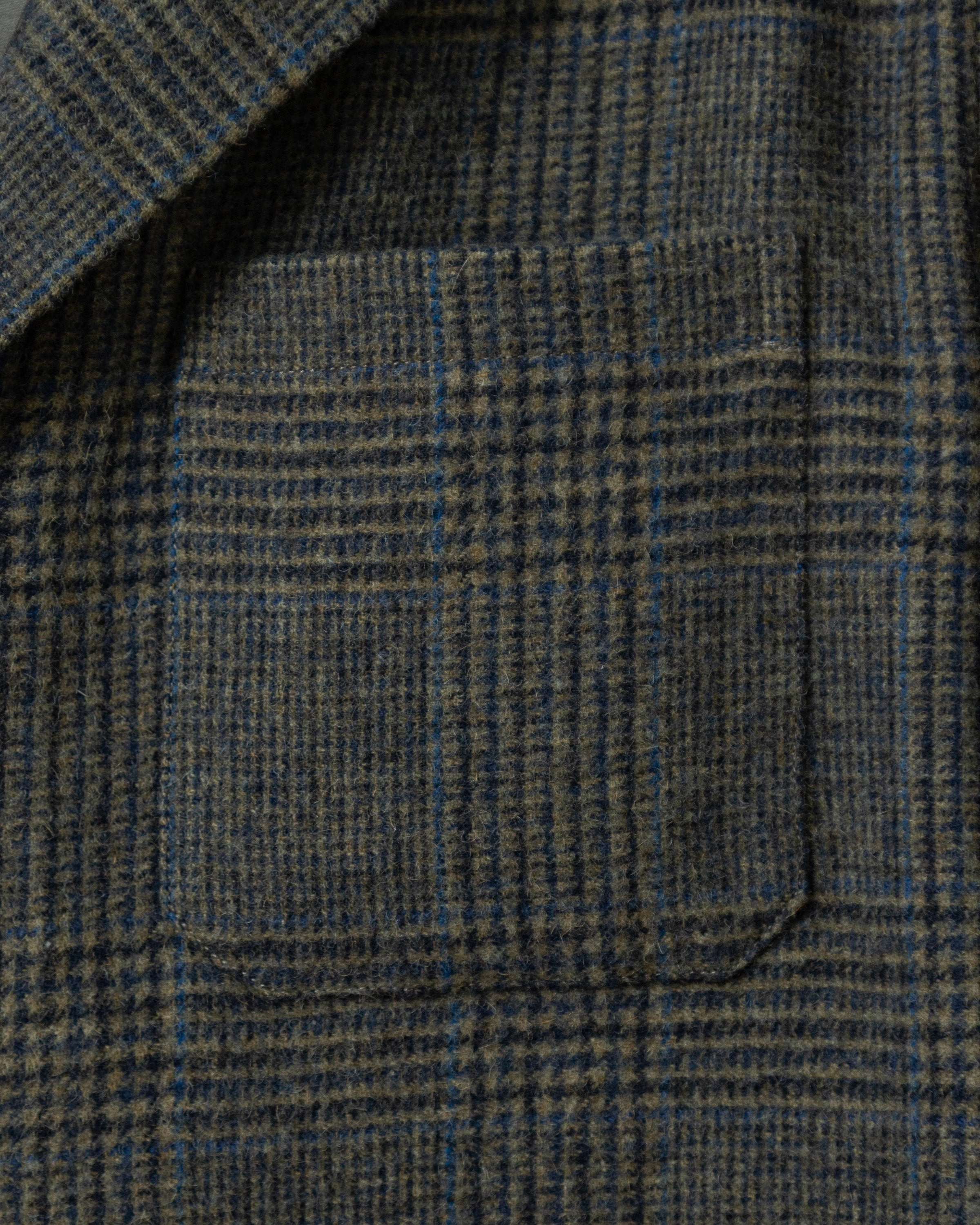 Camelhair Loafer Jacket in Grey Glen Plaid WindproofTechnology elastic waistband