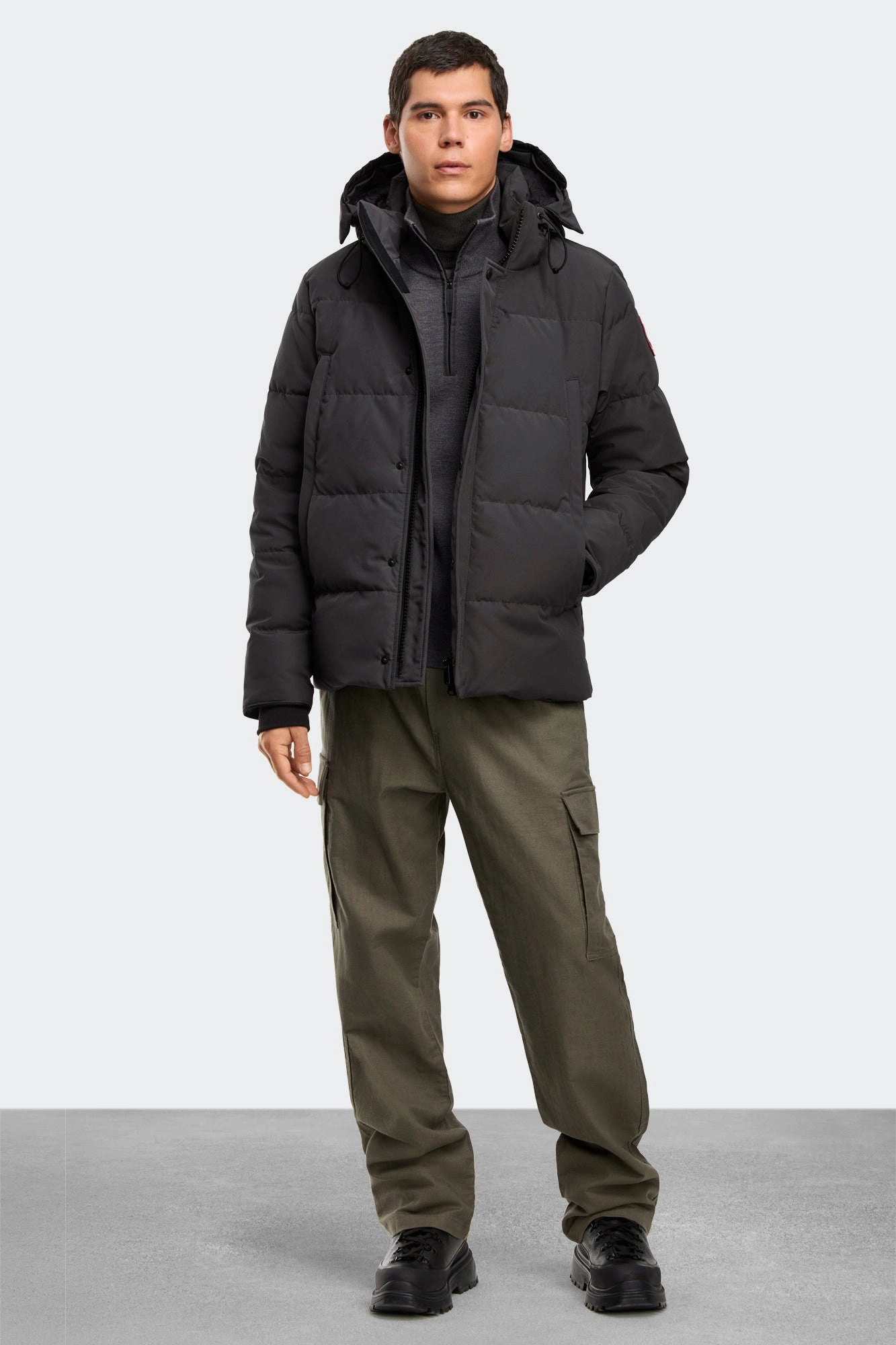 Subtle Color Tone Basic Essential Layer Wyndham Parka