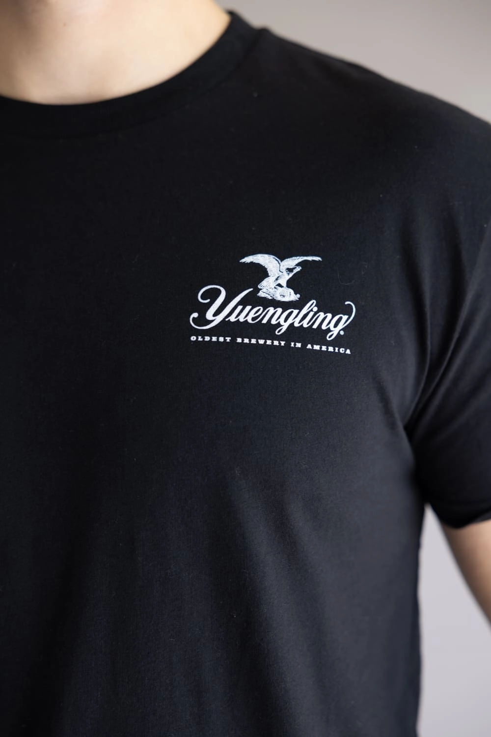 Summer Style Yuengling Neon Logo T-Shirt for Men in Black | 5540-BLACK