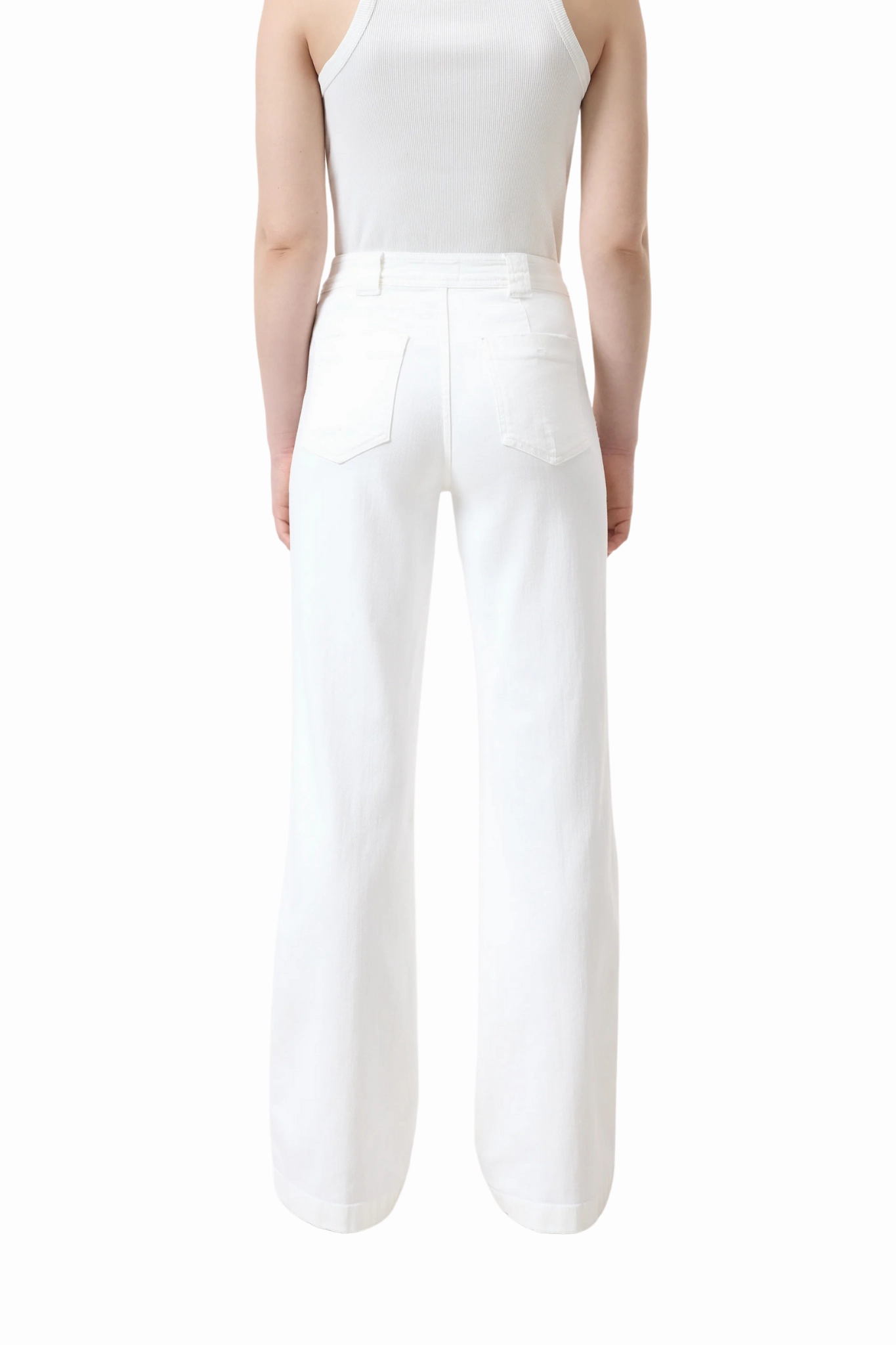 Flex Look Outdoor Enthusiast Sunny Vibes Teen Outfit Aria Flared Jean in White