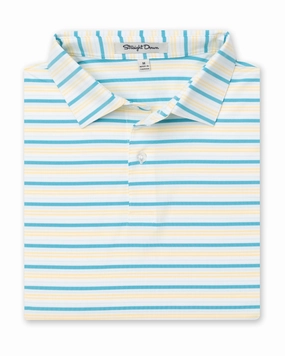 Zuma Stripe Polo - Delphinium Active Flex