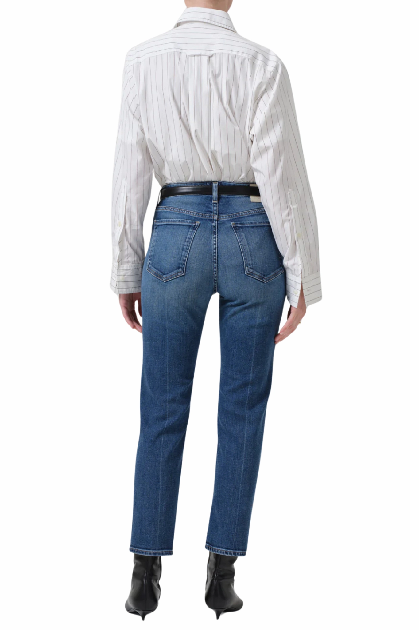 Zurie Straight Ankle in Abalone Wardrobe Fit Fit Routine